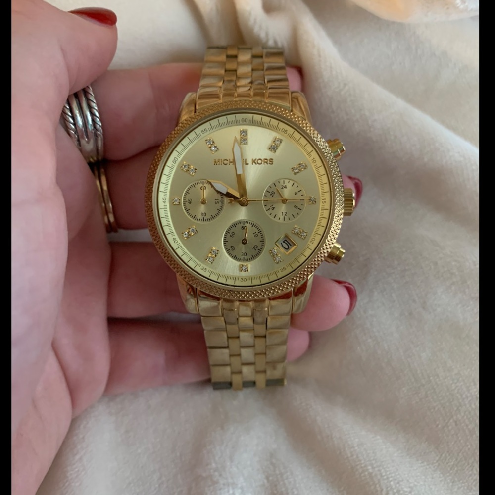 Gold Michael Kors watch